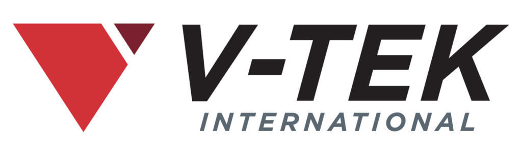 V-tek International Industria Electrónica en Guadalajara logo blanco